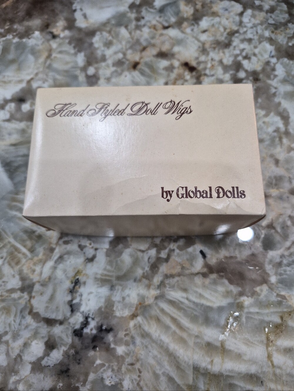 Vintage New Deadstock Hand Styled Doll Wigs By Global Dolls Auburn Hair